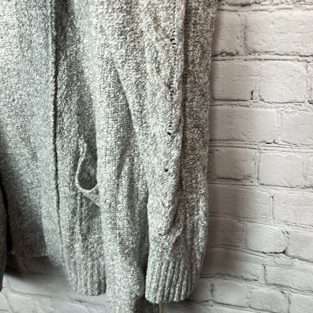 Style & Co Heather Gray Open Front Cardigan Size Medium - Picture 4 of 6